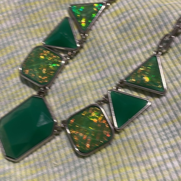 Lab opal necklace 19” - Picture 6 of 15